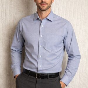 Jos. A. Bank Light Blue Dress Shirt SIZE NECK 17-36